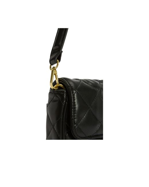 Barbour Black Diamond-Quilted Flap Shoulder Bag