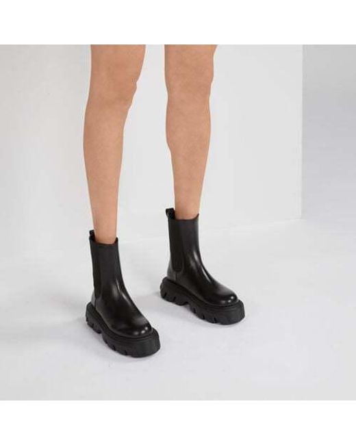 Casadei Black Generation C Round Toe Ankle Boots
