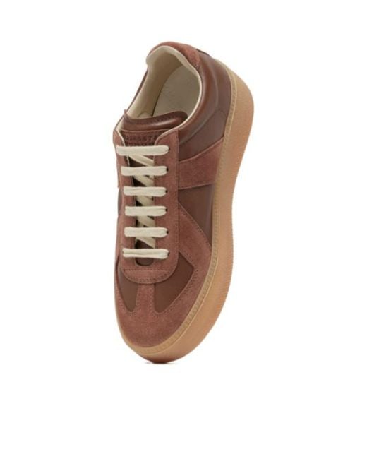 Maison Margiela Brown Replica Wedge Sneakers