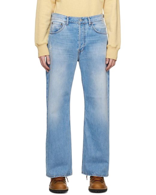 Acne Blue Loose Fit Jeans for men