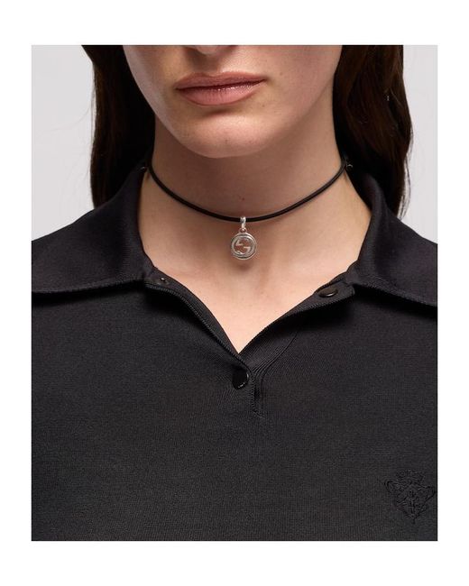 Gucci Metallic Interlocking Magnetic Cord Necklace
