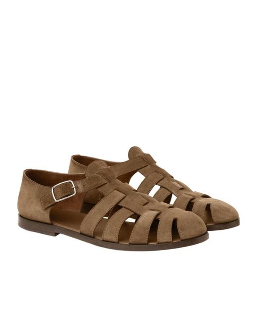 Loro Piana Brown Maxime Walk Sandals for men