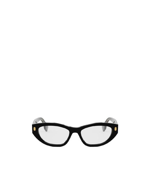 Fendi White Eyewear Cat-Eye Frame Glasses