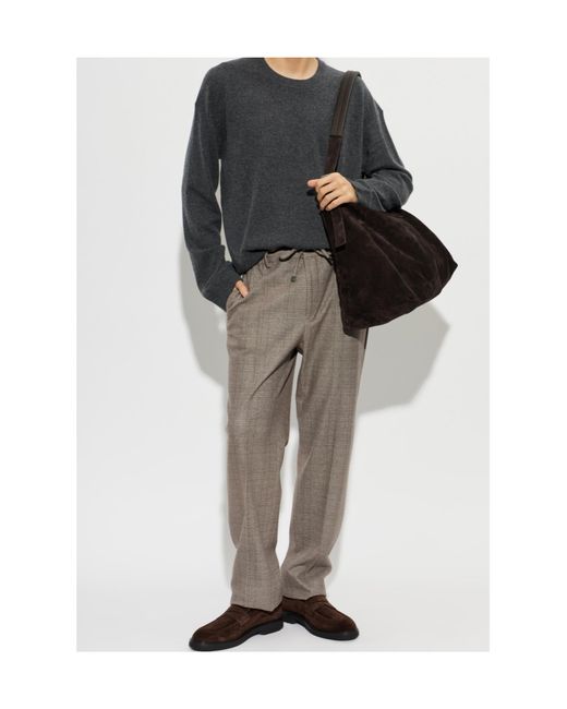 Etro Gray Drawstring Casual Pants for men