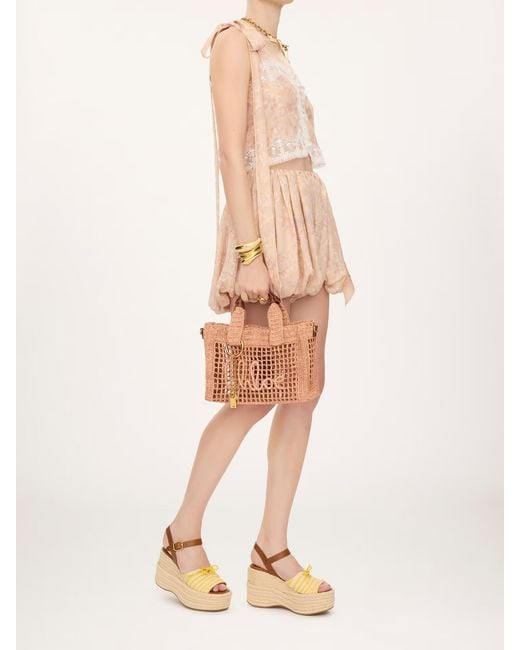 Chloé Pink Chloé Summer Banana East-West Small Tote Bag