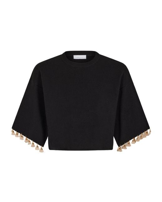 Rabanne Black Crop Jumper
