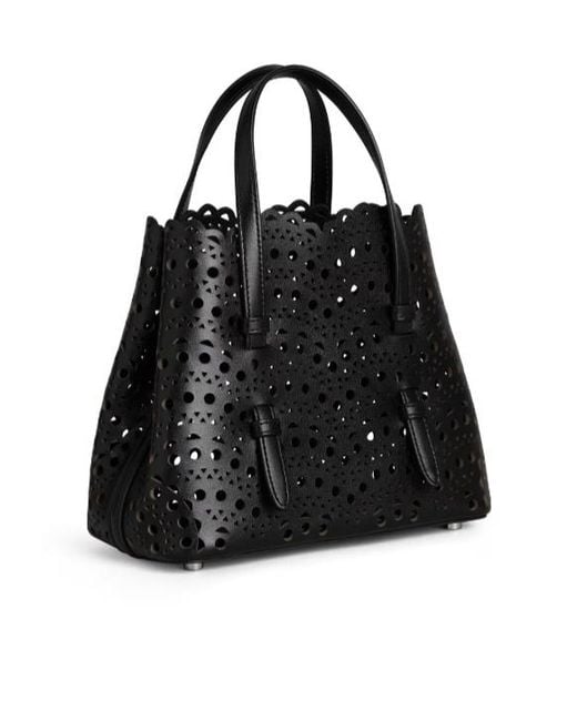 Alaïa Black Mina 20 Leather Bag
