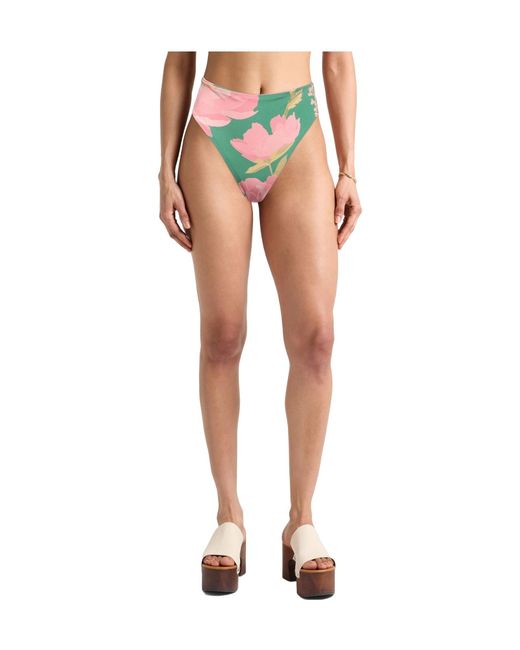Farm Rio Green High-Waisted Bikinis
