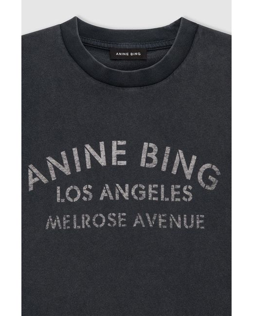 Anine Bing Black Short-Sleeved T-Shirt