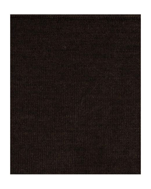 Lemaire Black Ribbed Knit Scarf for men