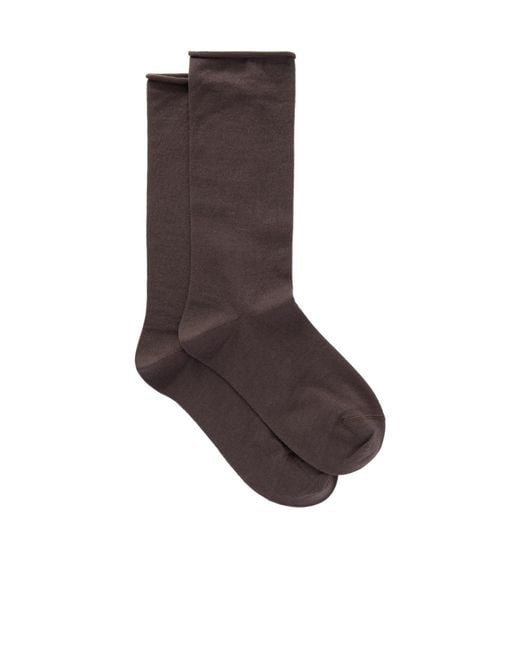 Brunello Cucinelli Brown Cashmere Blend Socks