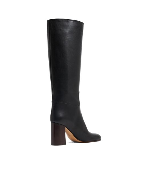 Ferragamo Black Ferragamo Gancini Knee-Length Boots