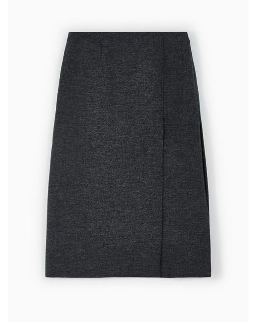 Prada Black Rush Stitch Skirt