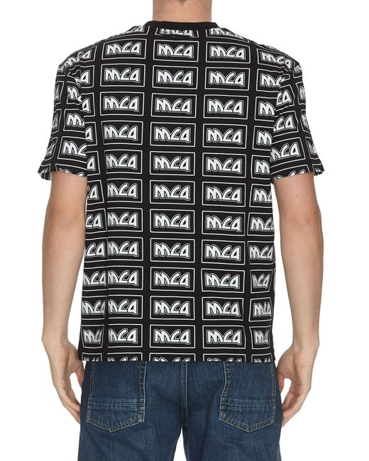 McQ Alexander McQueen Black Full Of Mcq Short-Sleeved T-Shirts for men