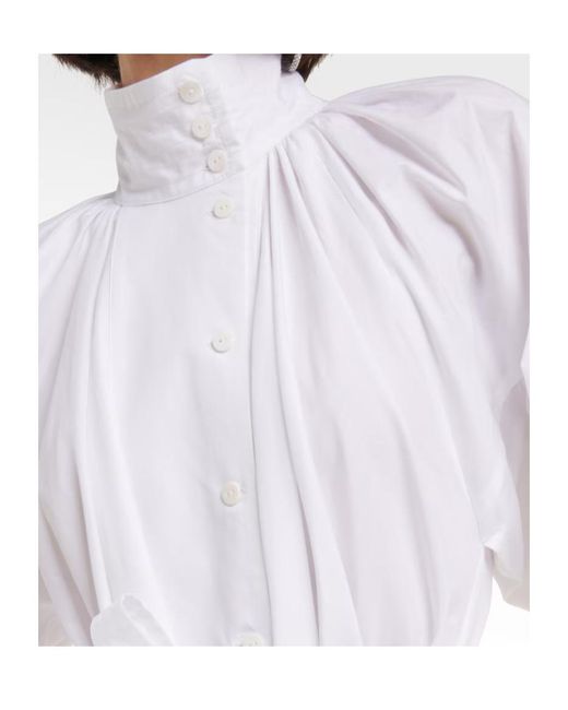 Patou White Belted Maxi Dress