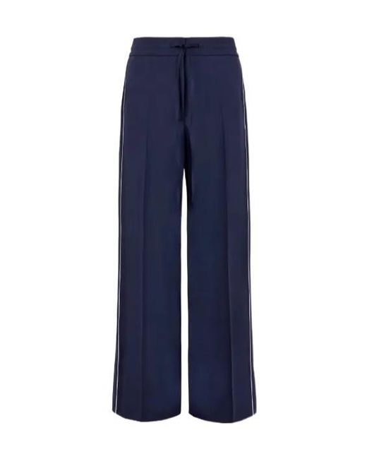 P.A.R.O.S.H. Blue Piped-Trim Trousers