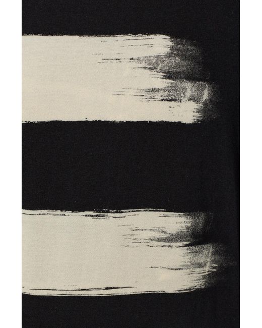 Yohji Yamamoto Black Crew Neck Long-Sleeved T-Shirt for men