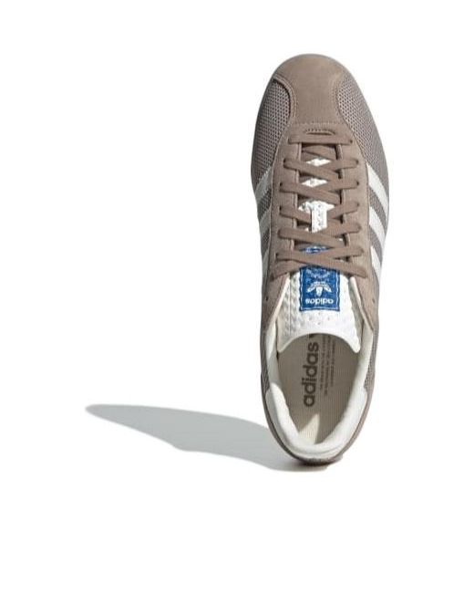 Adidas Originals Gray Gazelle Indoor Pro Low-Top Sneakers for men