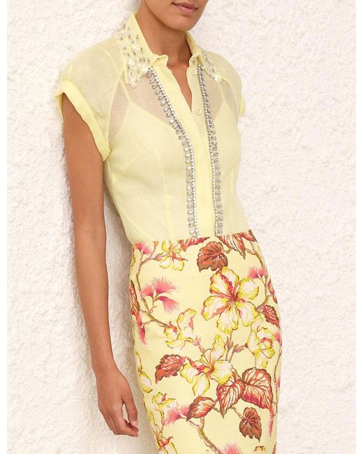 Zimmermann Metallic Matchmaker Diamante Skirt