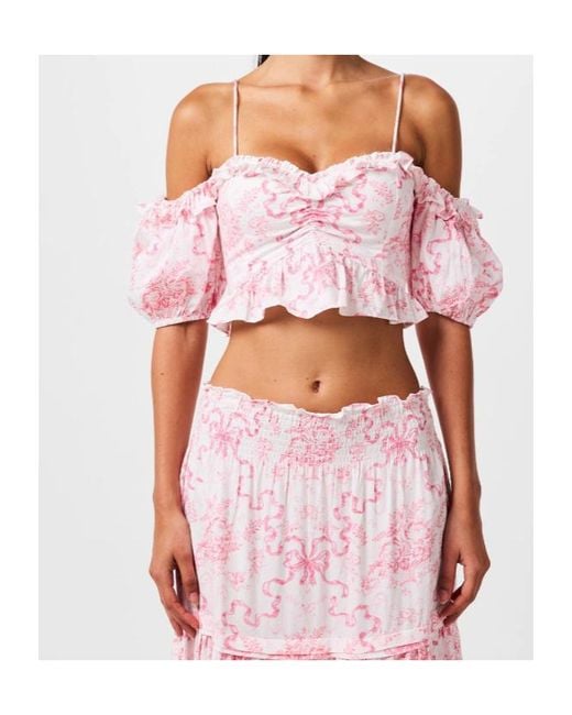 LoveShackFancy Pink Tank Top