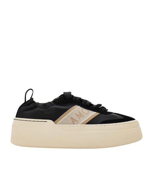 Ferragamo Black Wedge Sneaker