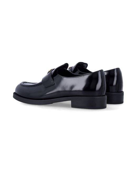 Prada Blue Chocolate Loafers