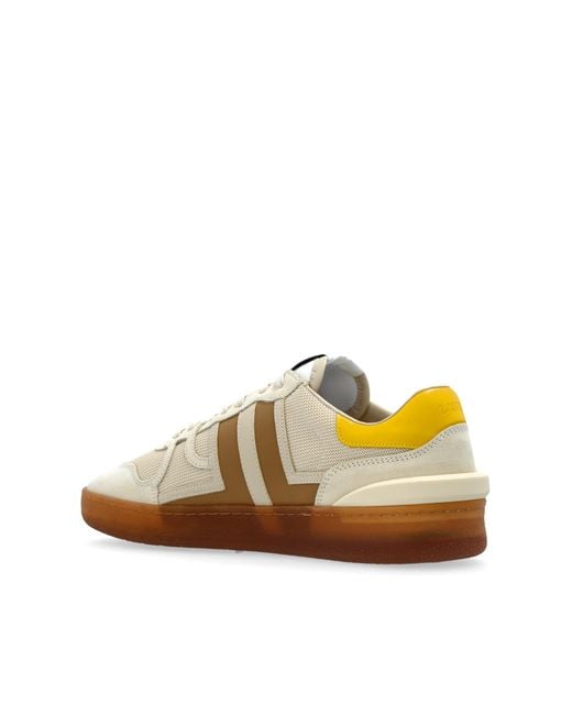 Lanvin Brown Clay Mesh Sneakers for men