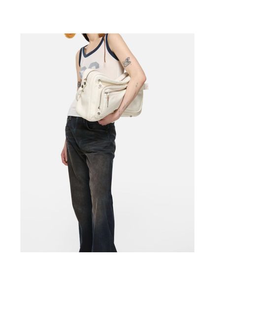 Acne Natural Camero Leather Shoulder Bag