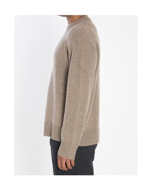 Lisa Yang Gray Kristian Crewneck Sweater for men