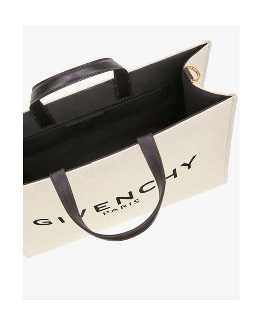 Givenchy Natural Logo Printed Tote Bag