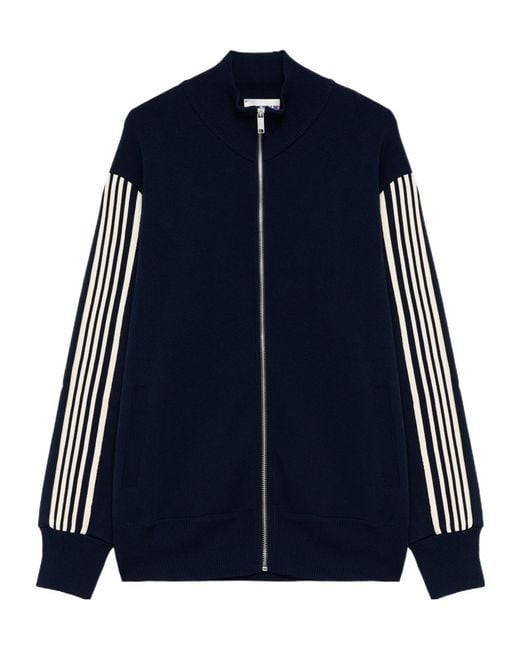 Autry Blue Logo Patch Zipped Jacket for men