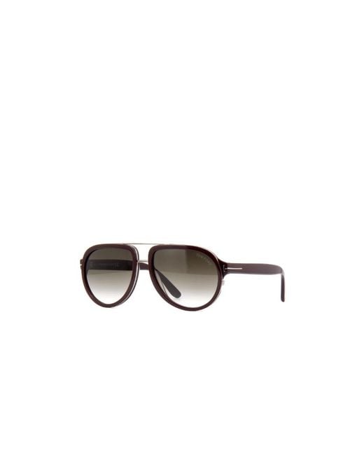 Tom Ford Metallic Logo Sunglasses for men