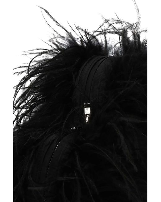 Alexander Wang Black Heart Pillow Clutch Bag