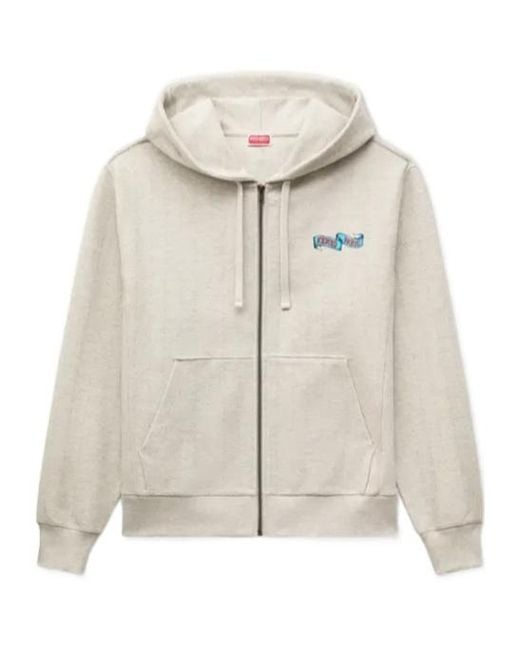KENZO Natural Jumping Tiger' Zip Up Hoodie for men