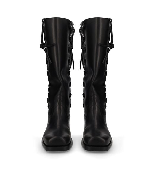 Paris Texas Black Cowboy Boots