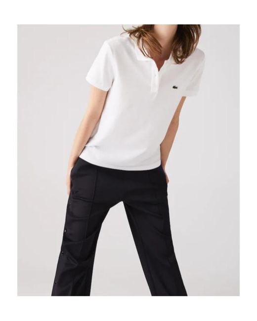 Lacoste White Short-Sleeve Polo Shirt