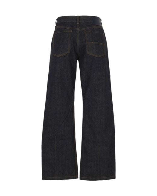 Entire studios Black Wide-Leg Jeans for men