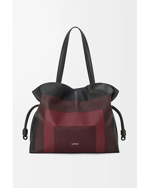 Loewe Red Oversized Nappa Flamenco Shoulder Bag