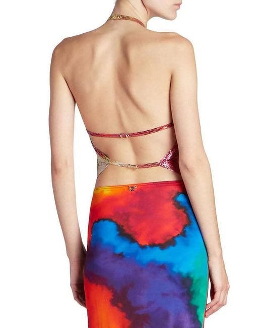 Rabanne Red Bare-Back Sling