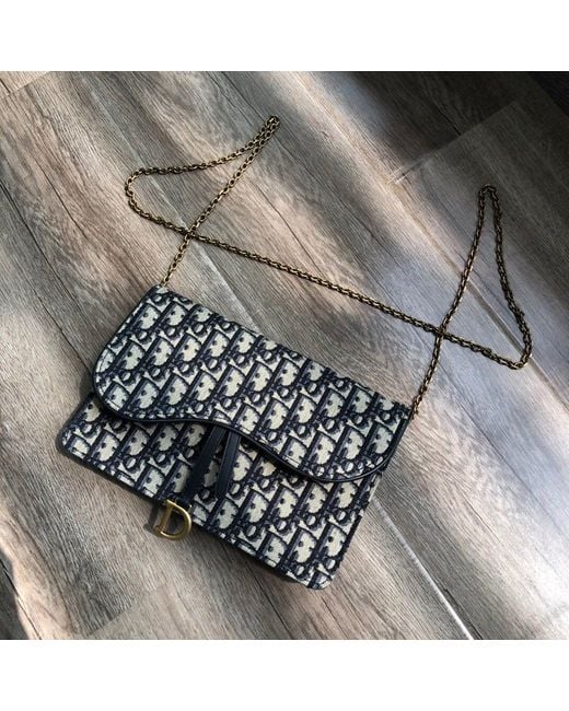 Dior Black Saddle Pouch