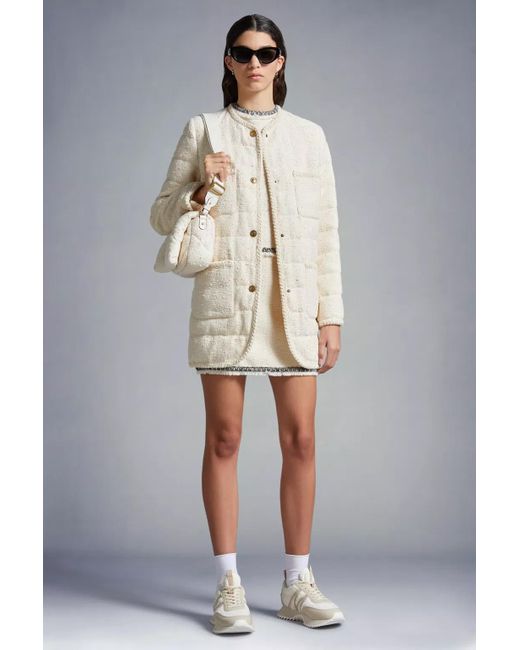 Moncler Natural Tweed Mini Skirt
