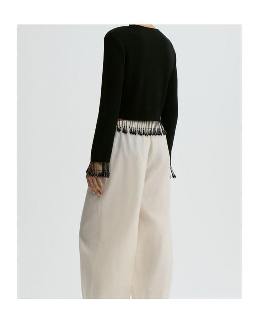 By Malene Birger Black Shelly Embellished Cardigan