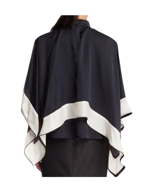 Sacai Black Draped Blouse