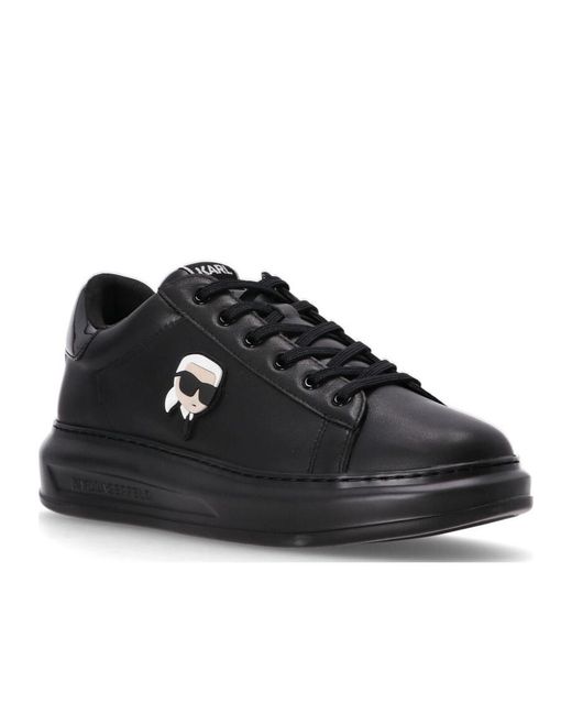 Karl Lagerfeld Black Ikonik Nft Kapri Lace-Up Sneakers for men