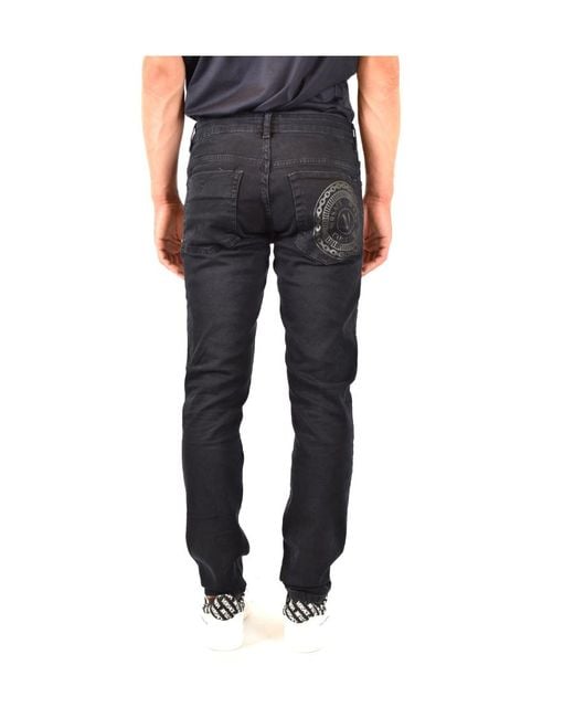 Versace Jeans Blue Mid-Rise Skinny Jeans for men