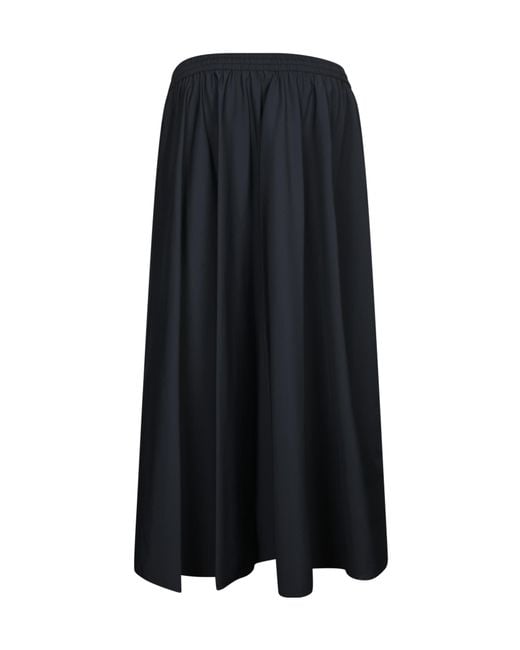 Herno Black Drawstring Pleat Detailed Skirt