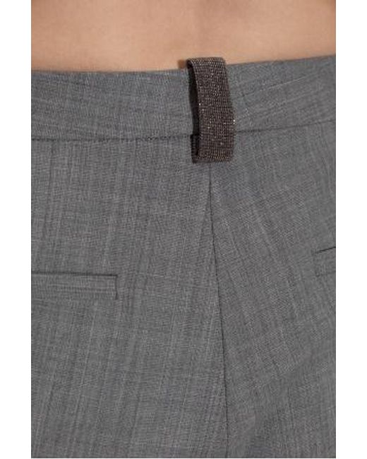 Fabiana Filippi Gray Slim Trousers