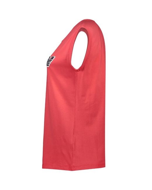Emporio Armani Pink Short-Sleeved T-Shirt With Round Neck