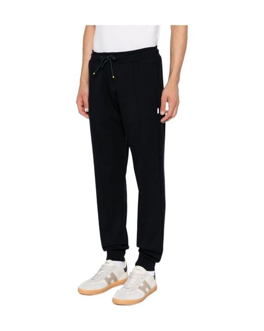 Paul Smith Black Drawstring-Waist Track Pants for men