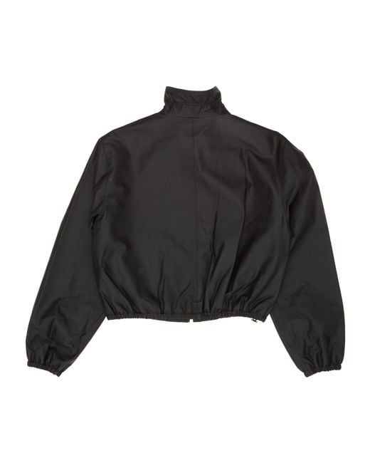Alexander Wang Black Zip-Up High Neck Jacket